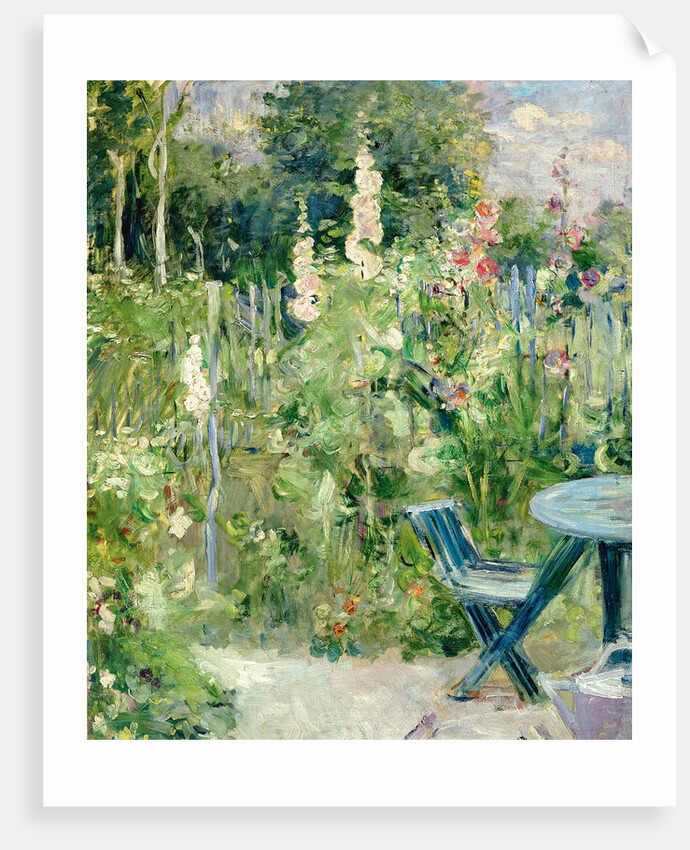 Hollyhocks (Roses trémières), 1884 by Berthe Morisot
