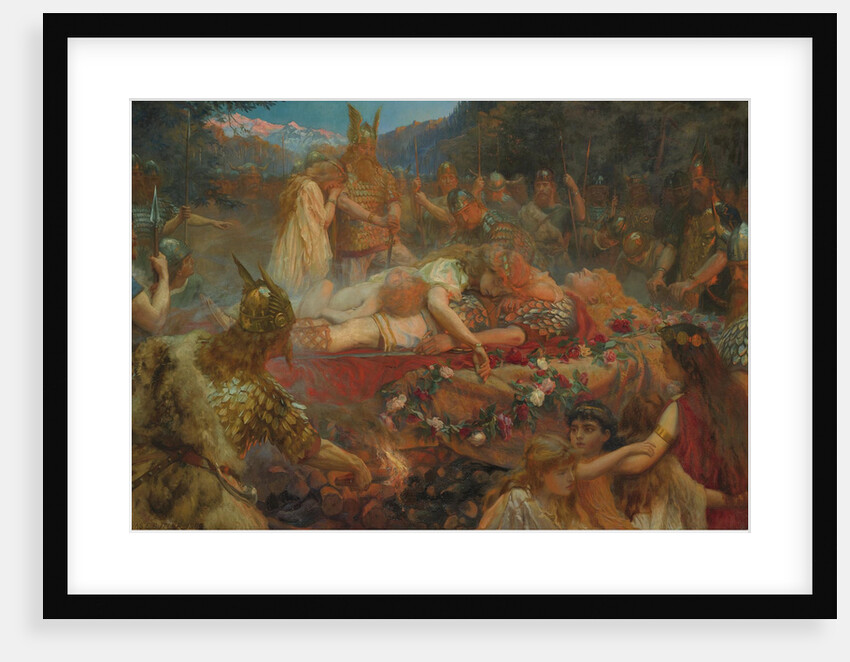 Death of a Viking warrior, 1909 by Charles Ernest Butler