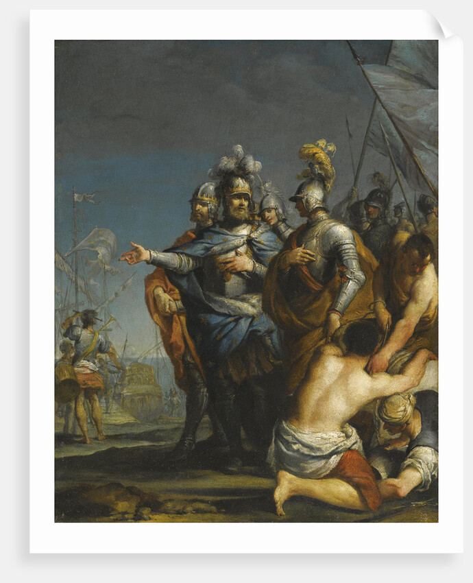 Saint Louis Departing For The Crusade by Antonio Gionima