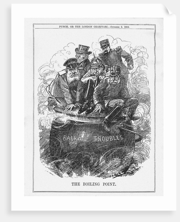The Boiling Point. Punch Magazine, October 2, 1912, 1912 by Leonard Raven-Hill