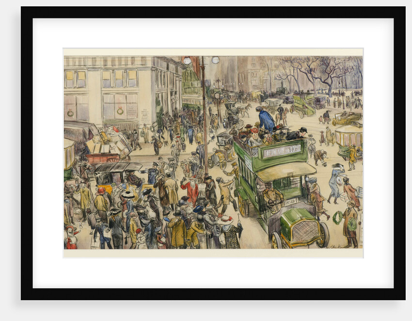 Christmas Shoppers, Madison Square, 1912 by William James Glackens