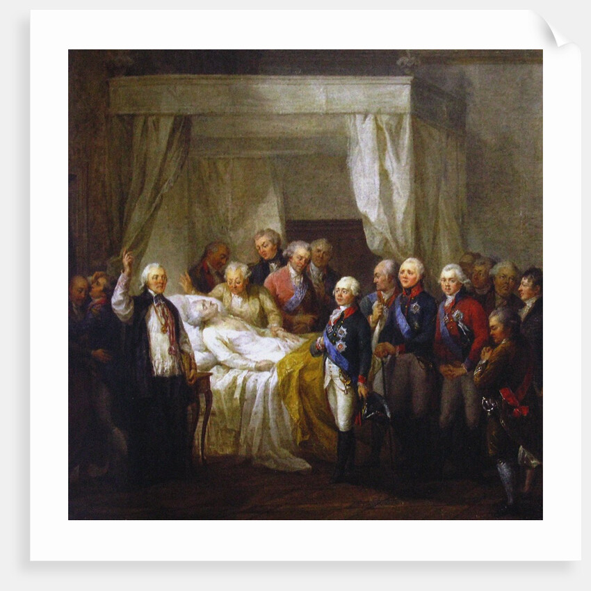 The Death of Stanislaw II August Poniatowski, after 1798 by Marcello Bacciarelli
