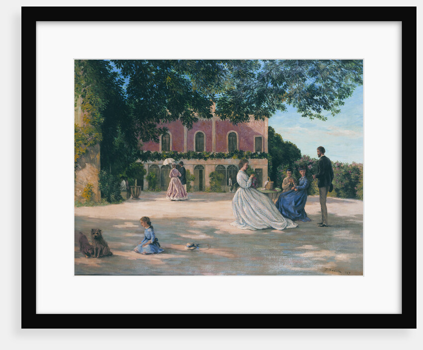 The Terrace at Méric, 1867 by Frédéric Bazille