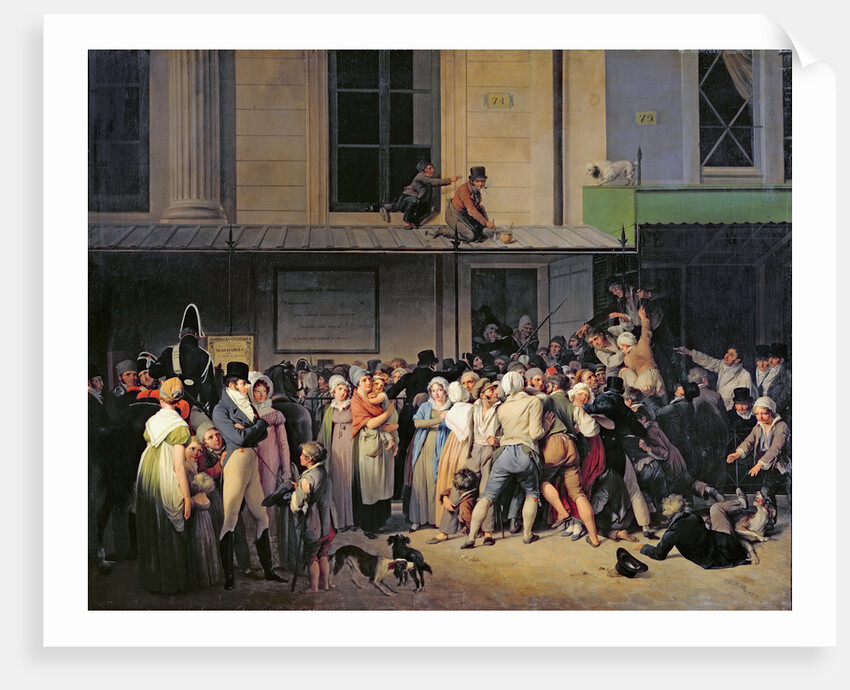 The Entrance to the Théâtre de l?Ambigu-Comique before a Free Performance, 1819 by Louis-Léopold Boilly