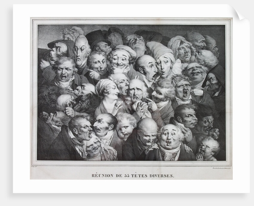 Group of Thirty-Five Heads, 1825 by Louis-Léopold Boilly