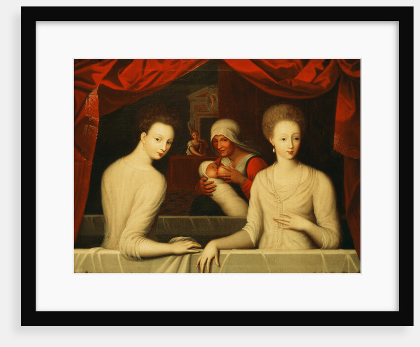 Gabrielle dEstrées and one of her sisters, duchesse de Villars, End of 16th century by Anonymous