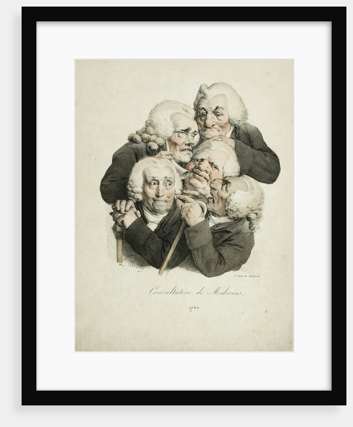 Consultation of Doctors, 1823 by Louis-Léopold Boilly