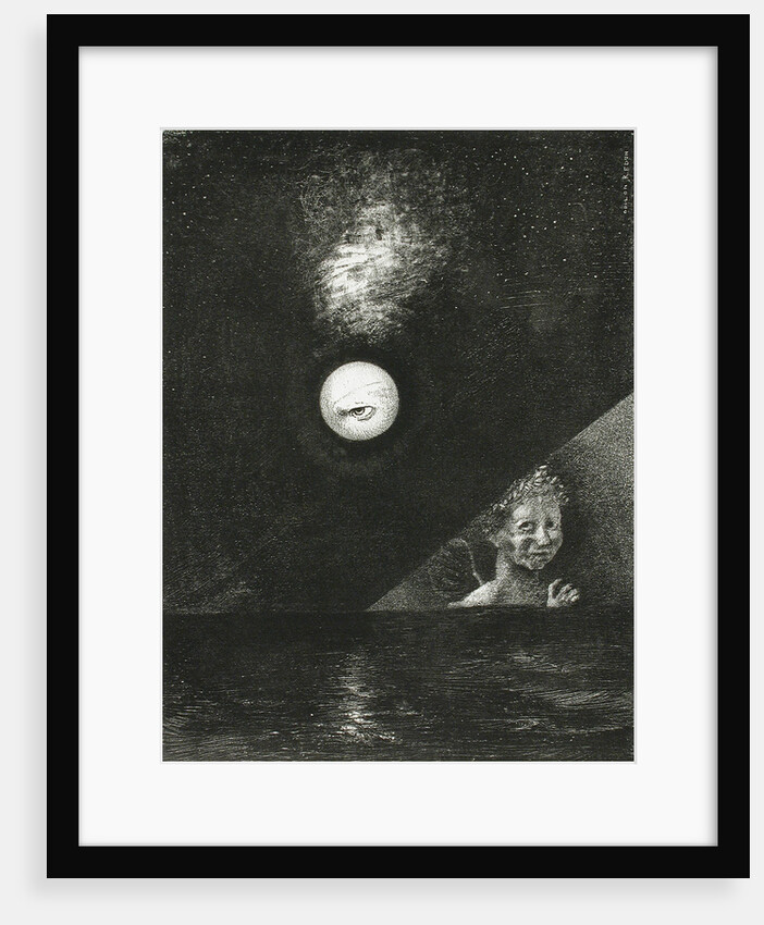 On the Horizon, the Angel of Certitude, and in the Dark Sky, a Questioning Glance. Series: For Edgar by Odilon Redon