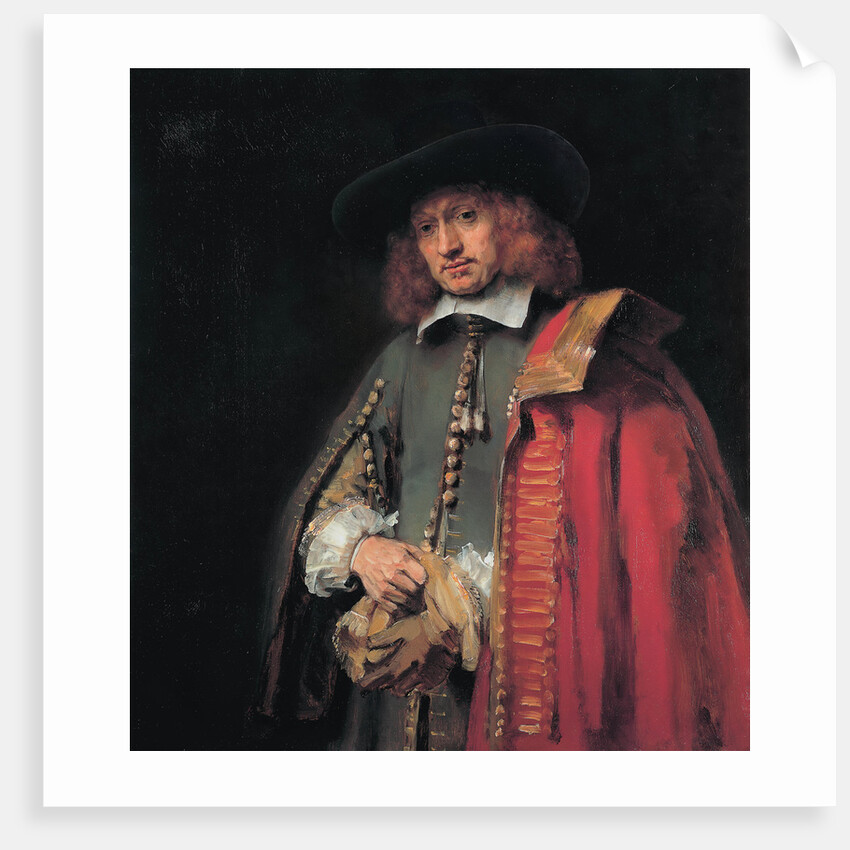 Portrait of Jan Six, ca 1654 by Rembrandt van Rhijn