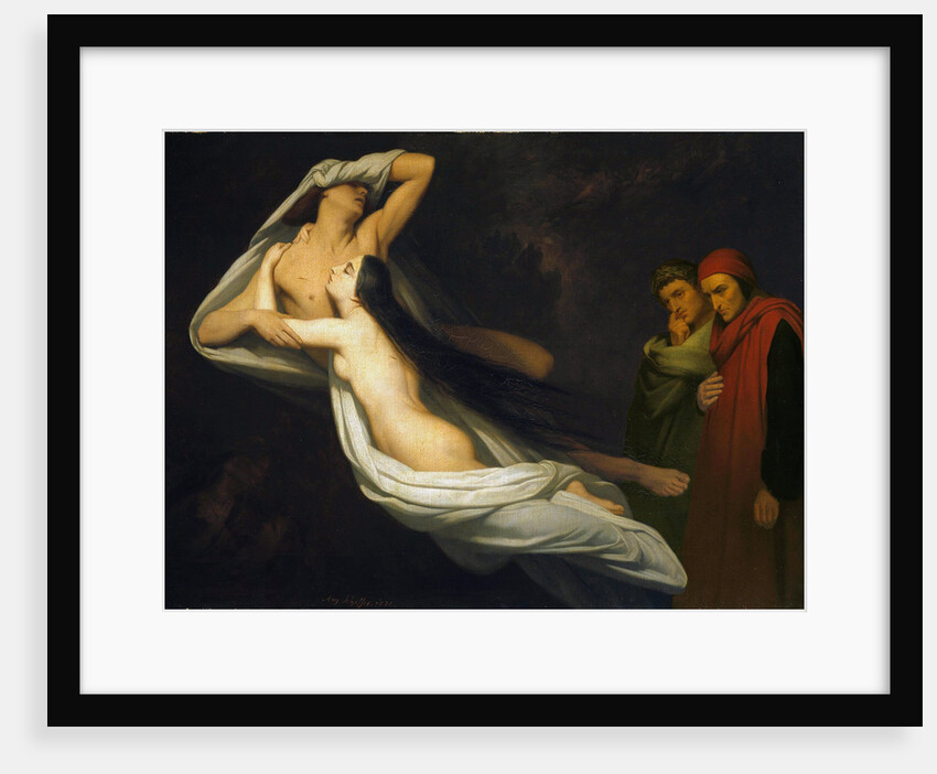 Paolo and Francesca, 1854 by Ary Scheffer