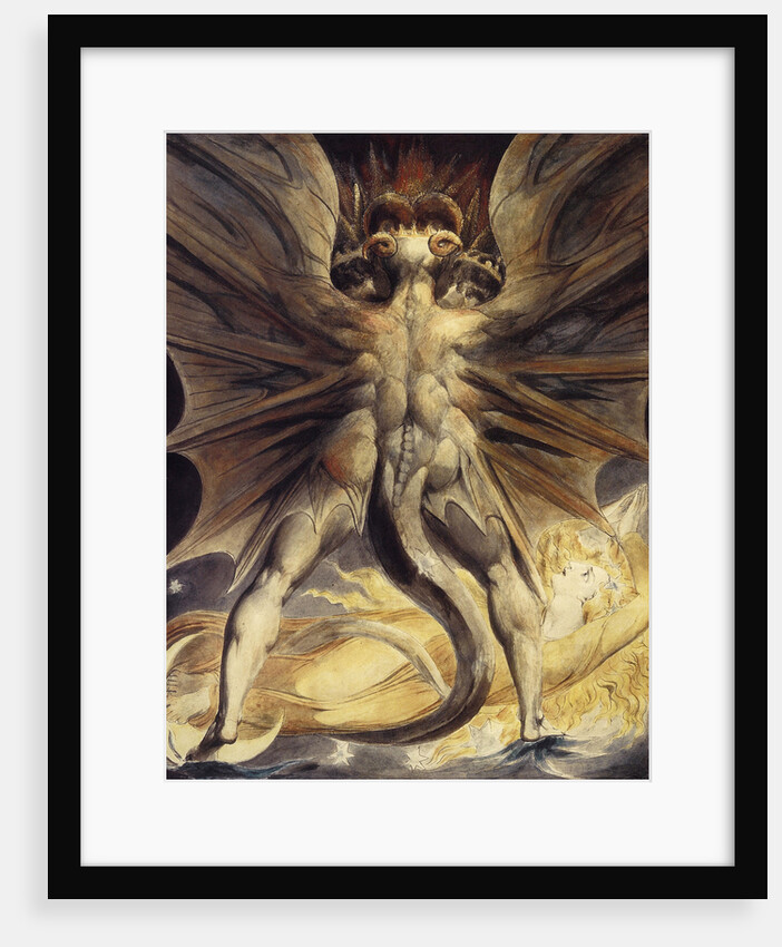 The Red Dragon and the Woman Clothed in Sun, ca 1802-1805 by William Blake