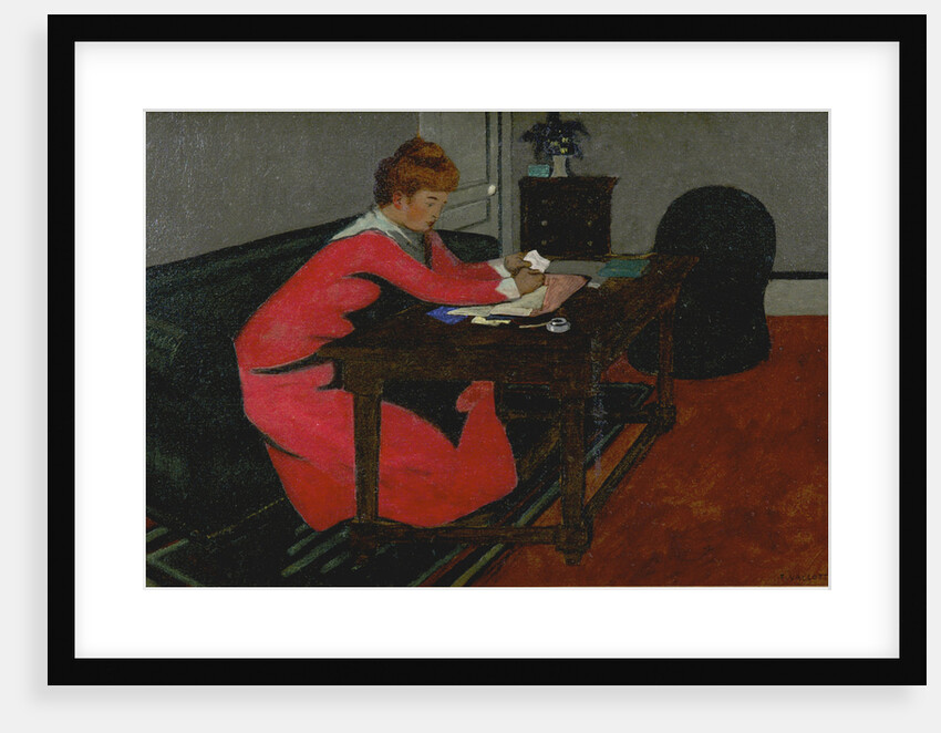 Misia at her desk, 1897 by Felix Edouard Vallotton