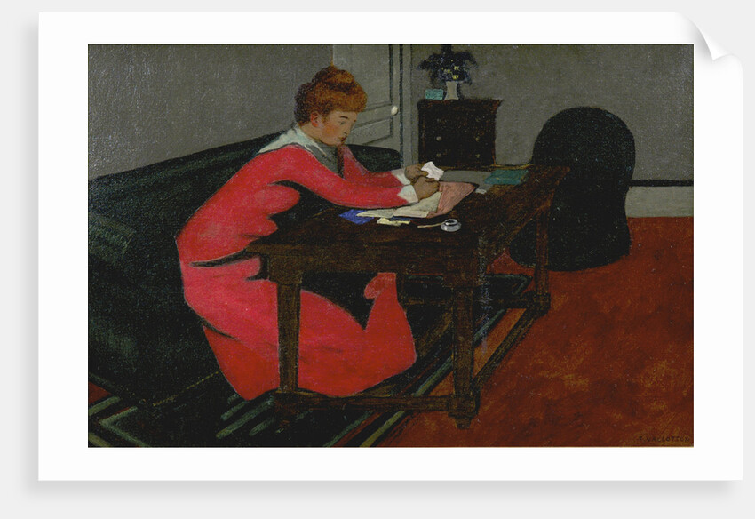 Misia at her desk, 1897 by Felix Edouard Vallotton