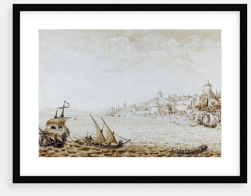 View of the Rumeli Hisari, 1777 by Jan Chrystian Kamsetzer