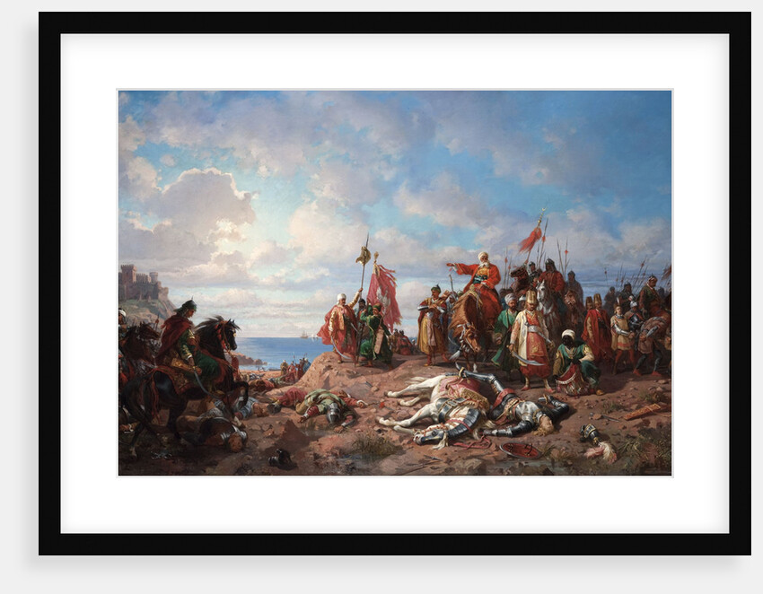 The death of king Wladyslaw III at Varna, 1865-1875 by Stanislav Khlebovsky