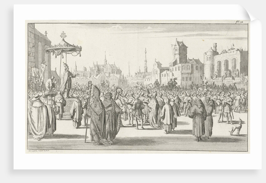Pope Urban II preaches the First Crusade, 1683 by Timotheus Ten Hoorn