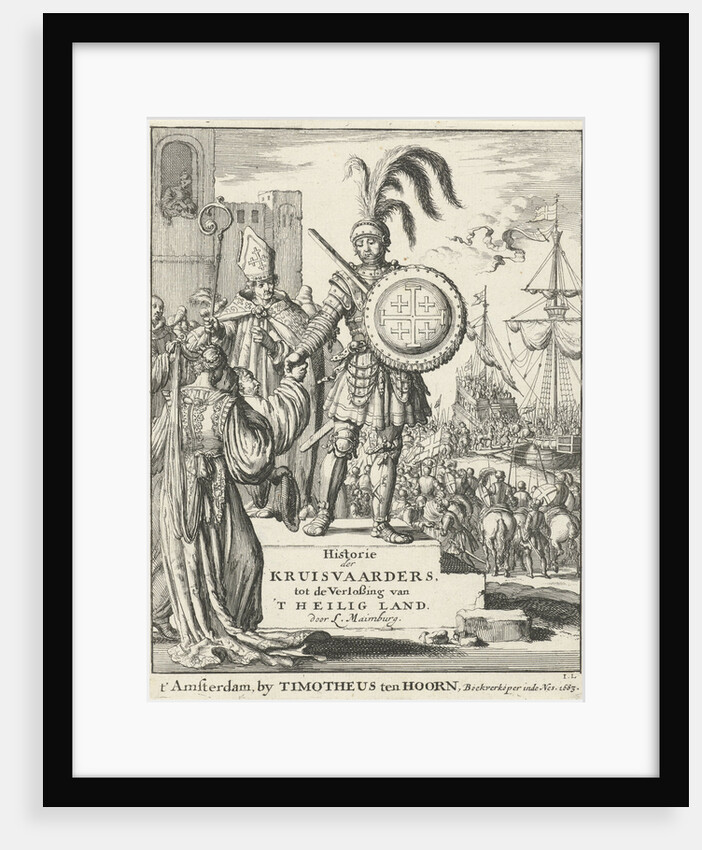 Knight with the coat of arms of Jerusalem by Timotheus Ten Hoorn