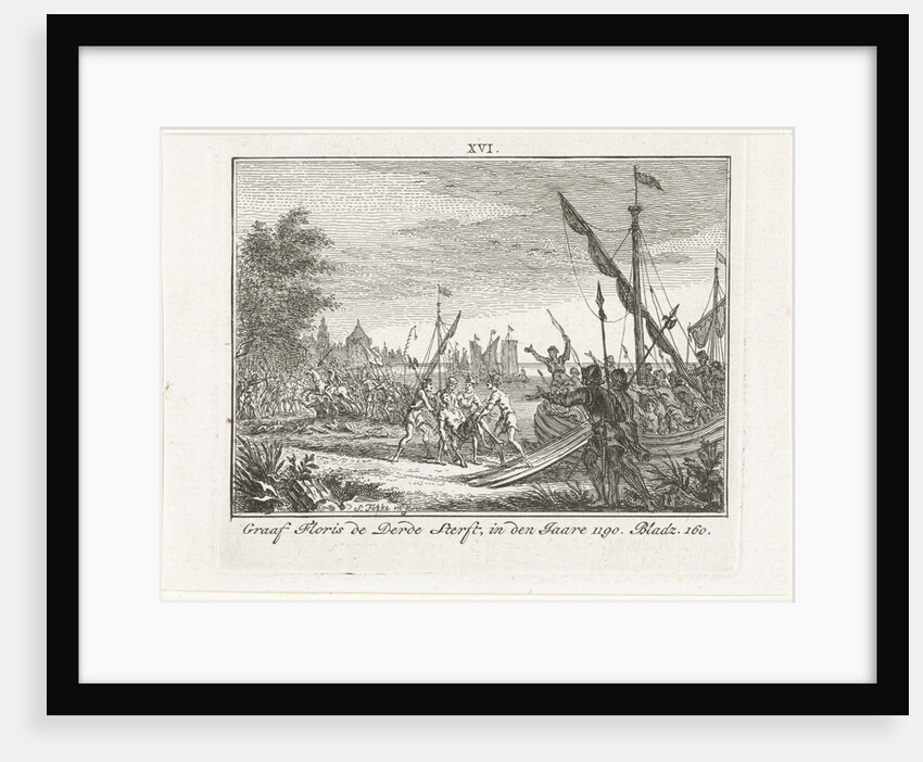 The Death of Floris III of Holland at Antioch, 1784 by Simon Fokke