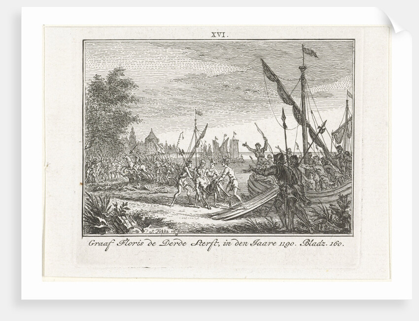 The Death of Floris III of Holland at Antioch, 1784 by Simon Fokke