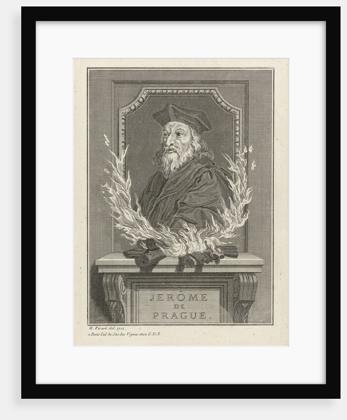 Portrait of Jerome of Prague, 1712 by Bernard Picart
