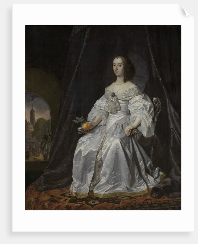 Portrait of Mary Stuart, Princess of Orange, as Widow of William II, 1652 by Bartholomeus van der Helst