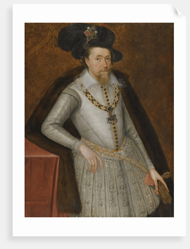 Portrait of King James I of England, Early 17th century by John De Critz the Elder