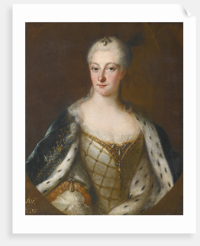 Portrait of Henriette Maria of Brandenburg-Schwedt by Antoine Pesne School