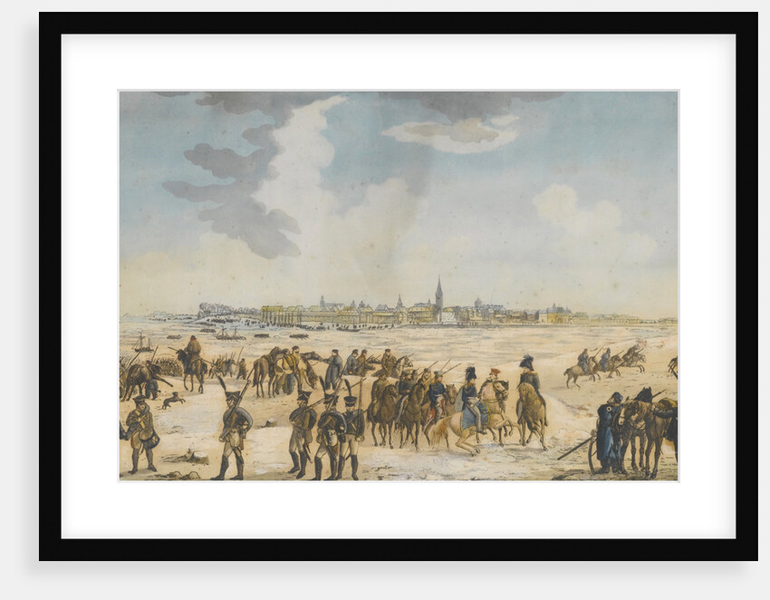 The Crossing of the Rhine near Düsseldorf by the Russian Army, 13 January 1814, 1814 by Anonymous