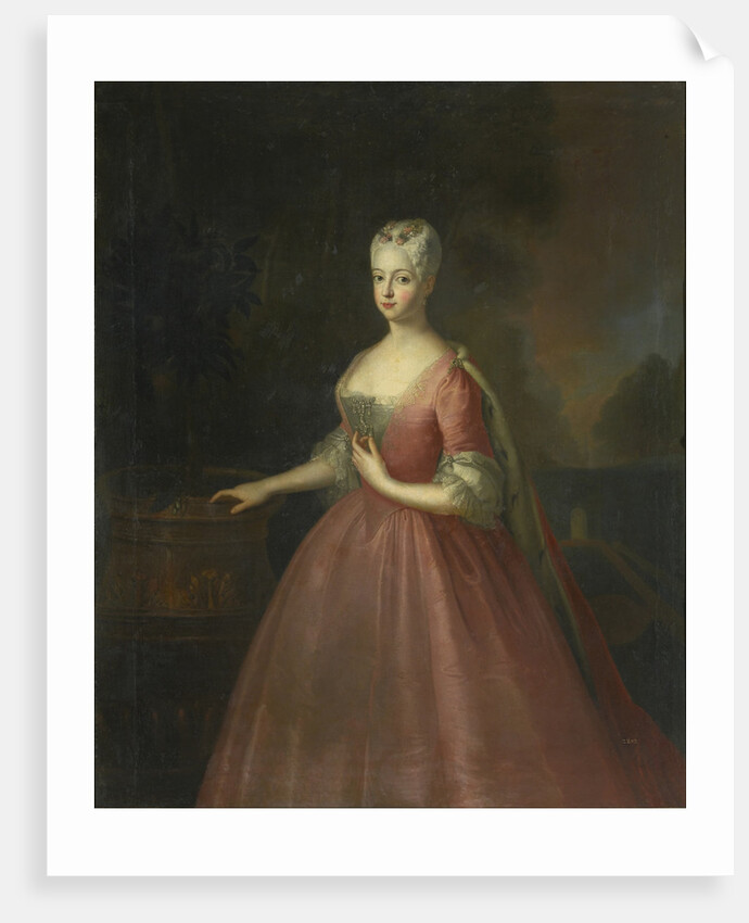 Portrait of Princess Friederike Luise of Prussia, Margravine of Brandenburg-Ansbach by Antoine Pesne School