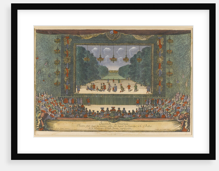 Ballet La Princesse dÉlide The Princess of Elis) by Molière and Lully in Versailles, 1664, 1673 by Israël Silvestre the Younger