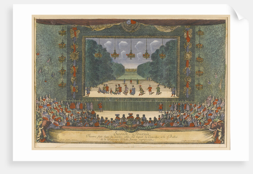 Ballet La Princesse dÉlide The Princess of Elis) by Molière and Lully in Versailles, 1664, 1673 by Israël Silvestre the Younger