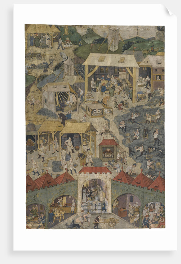 Silver mining and processing in Kutná Hora, Second Half of the 15th century by Master Matheus)