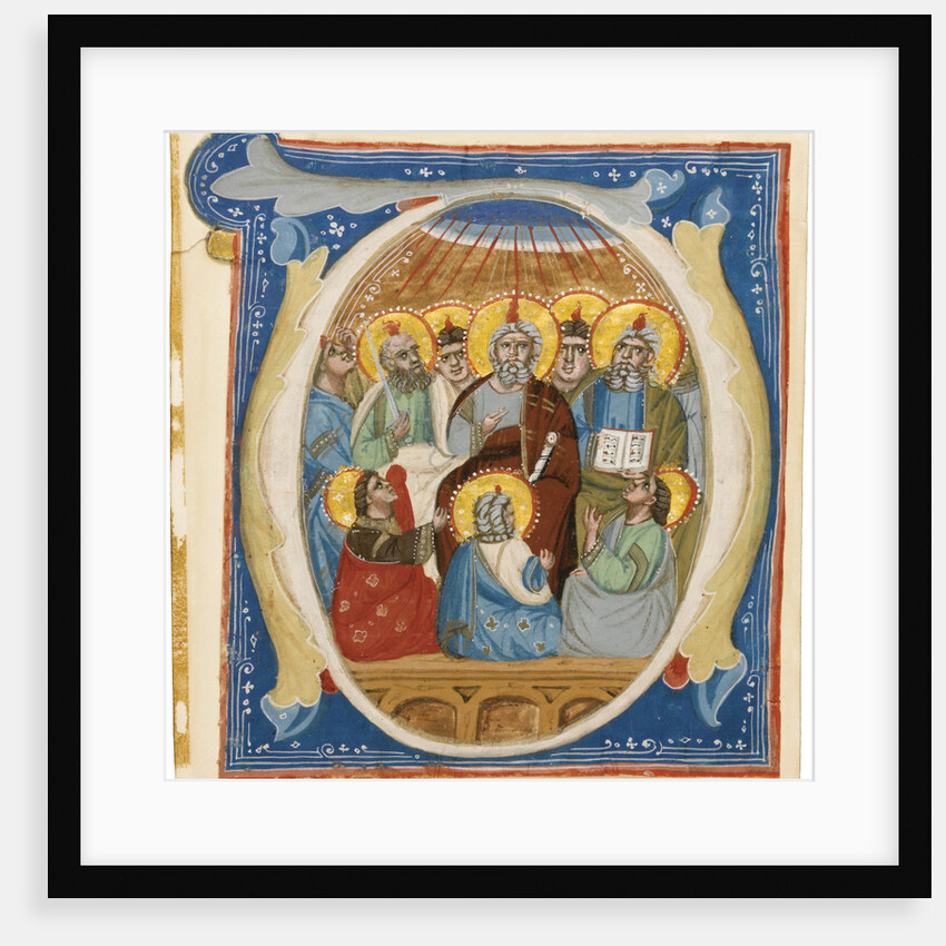 The Pentecost. Initial O from an Antiphoner, ca 1320 by Anonymous