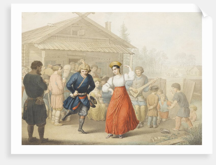 Merry-making Outside a Tavern by Georg Emanuel Opiz
