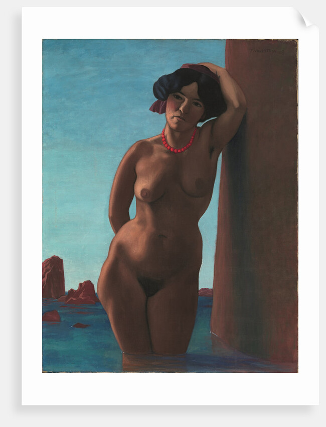 Baigneuse au rocher rouge, 1908 by Felix Edouard Vallotton