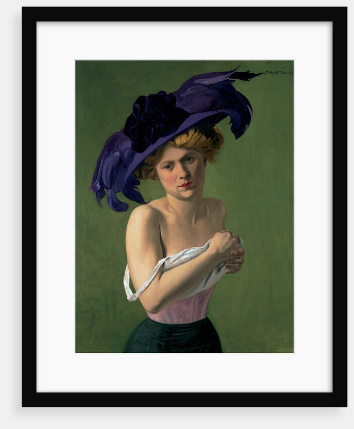 Le chapeau violet, 1907 by Felix Edouard Vallotton