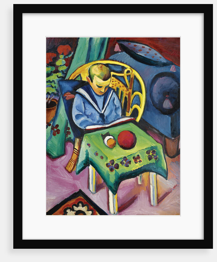 Boy with book and toys, 1912 by August Macke