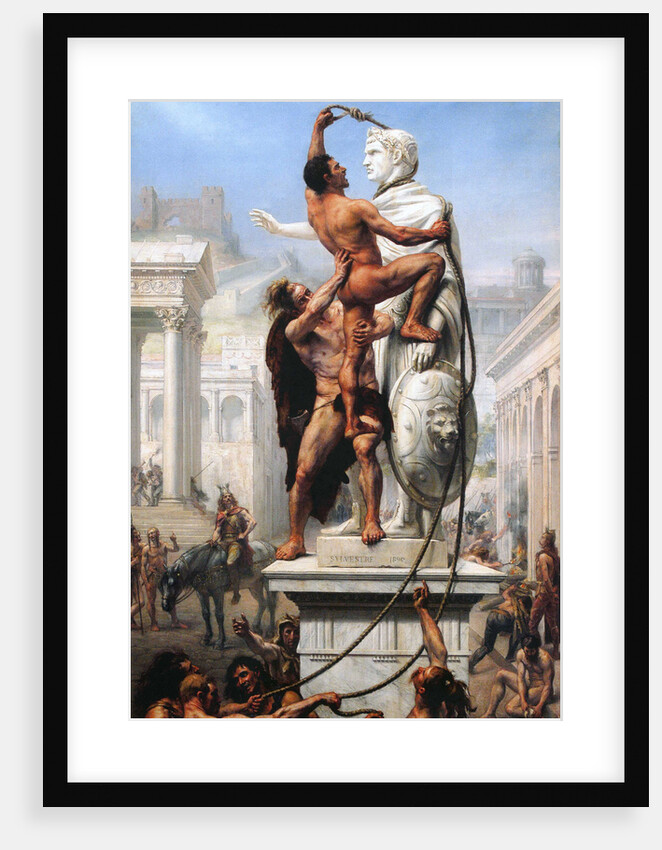 The Sack of Rome by Visigoths, 410, 1890 by Joseph-Noël Sylvestre