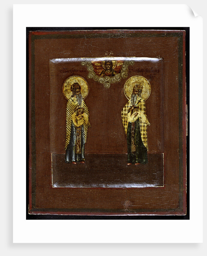 Saints Gurias of Kazan and Varsonofius of Tver, 17th century by Russian icon