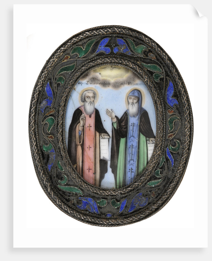 Saints Dimitry of Rostov and Ignatius Brianchaninov by Russian icon