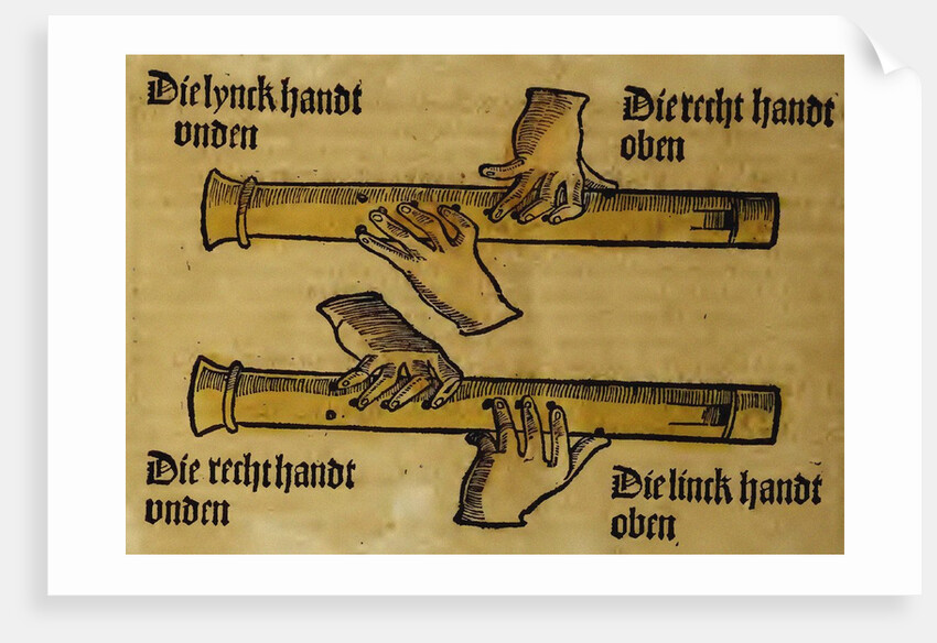 Recorder Duo (from Musica getutscht by Sebastianus Virdung), 1511 by Sebastian Virdung