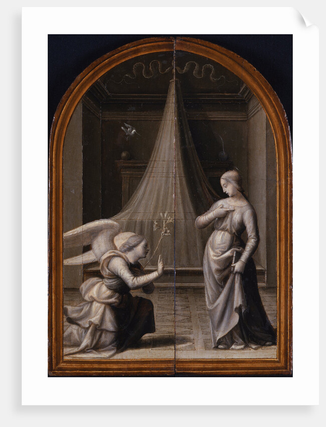 The Annunciation. (Triptych, reverse), 1500 by Mariotto Albertinelli