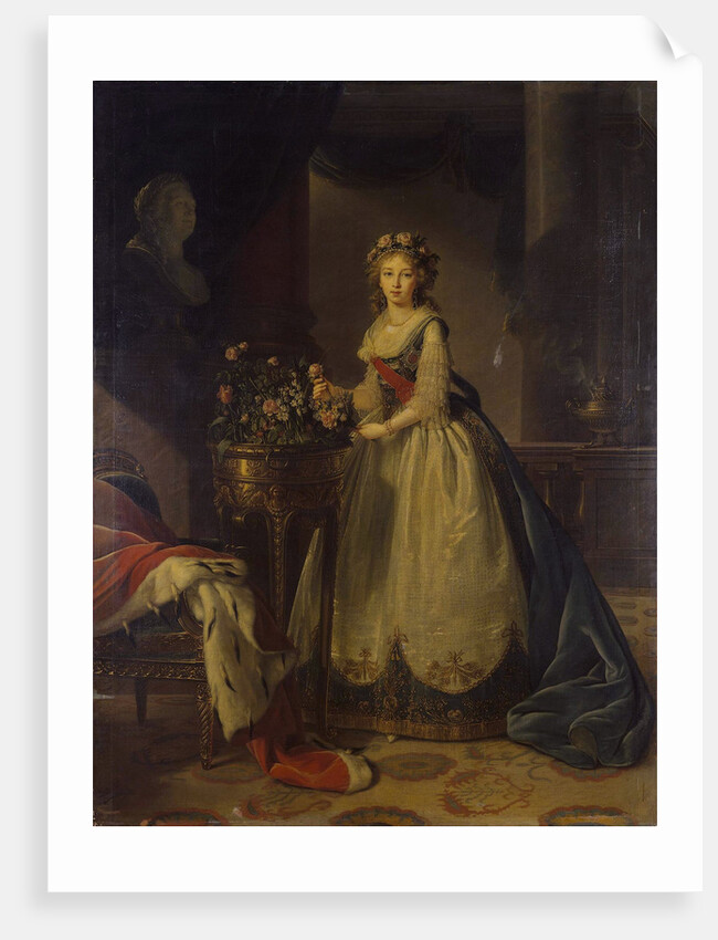 Portrait of Empress Elizabeth Alexeievna, Princess Louise of Baden, 1795 by Marie Louise Elisabeth Vigée-Lebrun