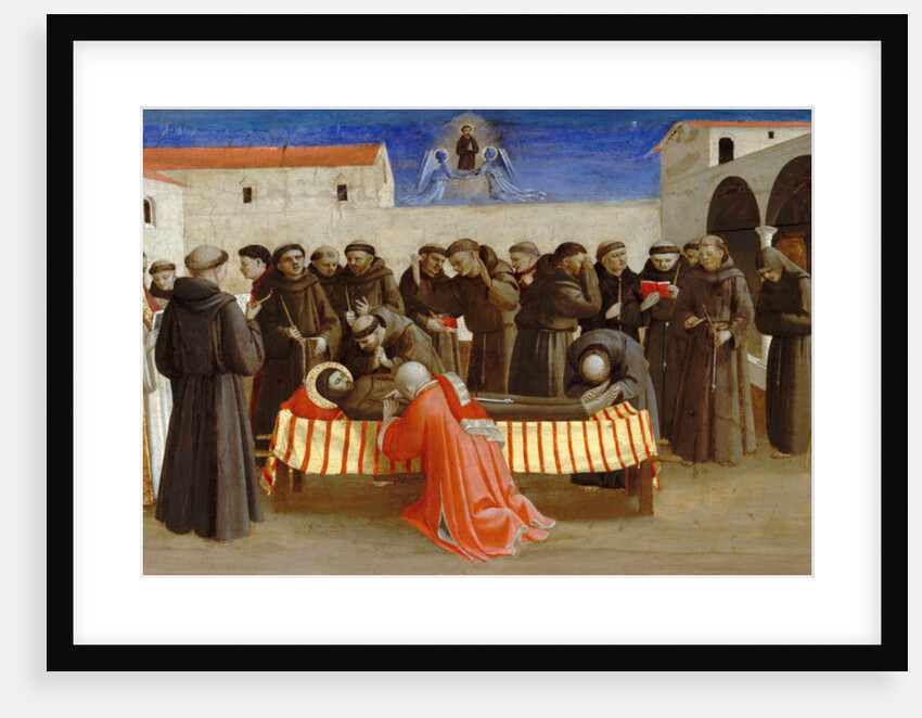 Lamentation over Saint Francis (Scenes from the life of Saint Francis of Assisi), ca 1429 by Fra Giovanni da Fiesole Angelico