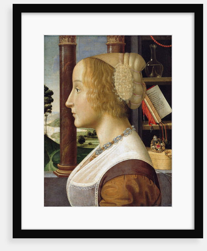 Profile Portrait of a Young Woman by Davide Ghirlandaio