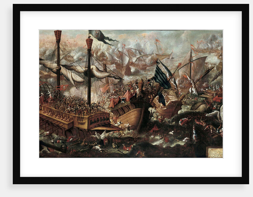 The Battle of Lepanto, 17th century by Anonymous