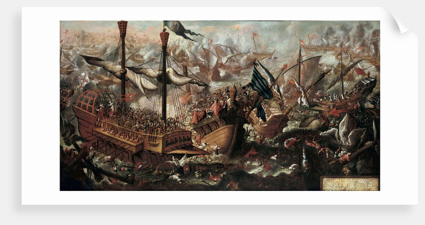 The Battle of Lepanto, 17th century by Anonymous