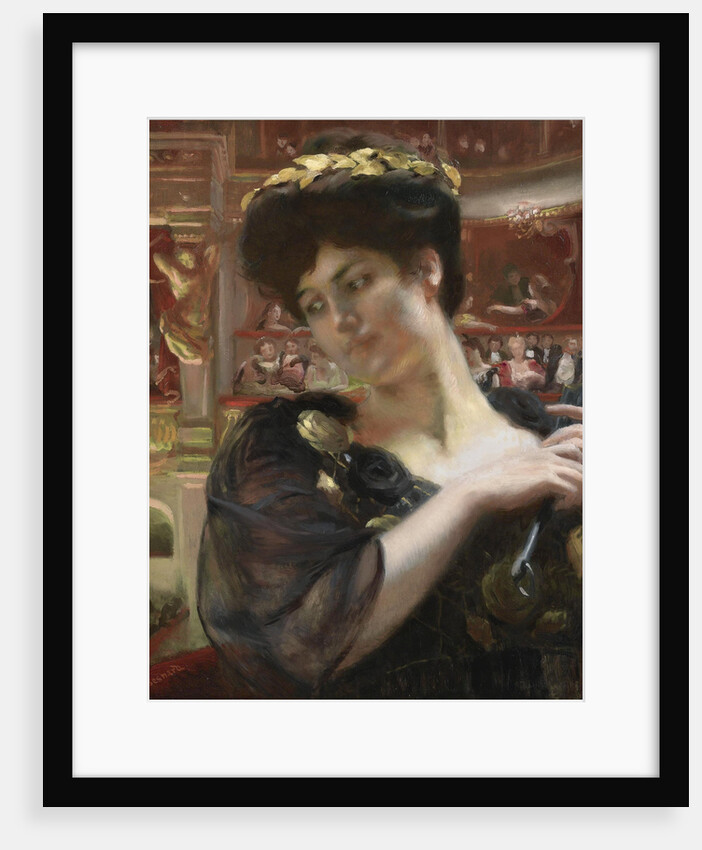 La Comédie-Française. Portrait of the actress Gabrielle Réjane by Paul-Albert Besnard