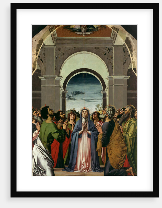 The Descent of the Holy Spirit. Central Panel of Polyptich of the Pentecost, ca 1475 by Alvise Vivarini