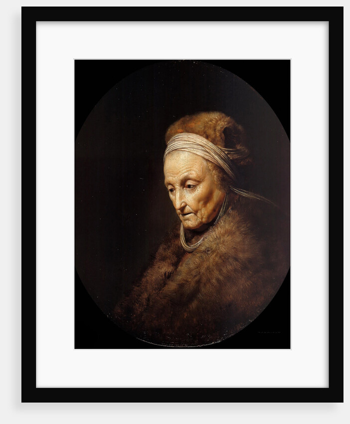 Portrait of Rembrandts Mother by Gerard Dou